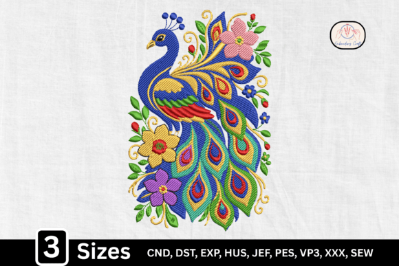 Floral Bird Folk Art Peacock Embroidery Review