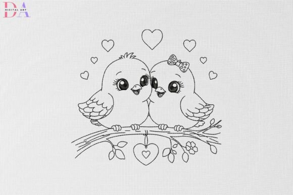 Lovebirds Sharing Sweet Moments